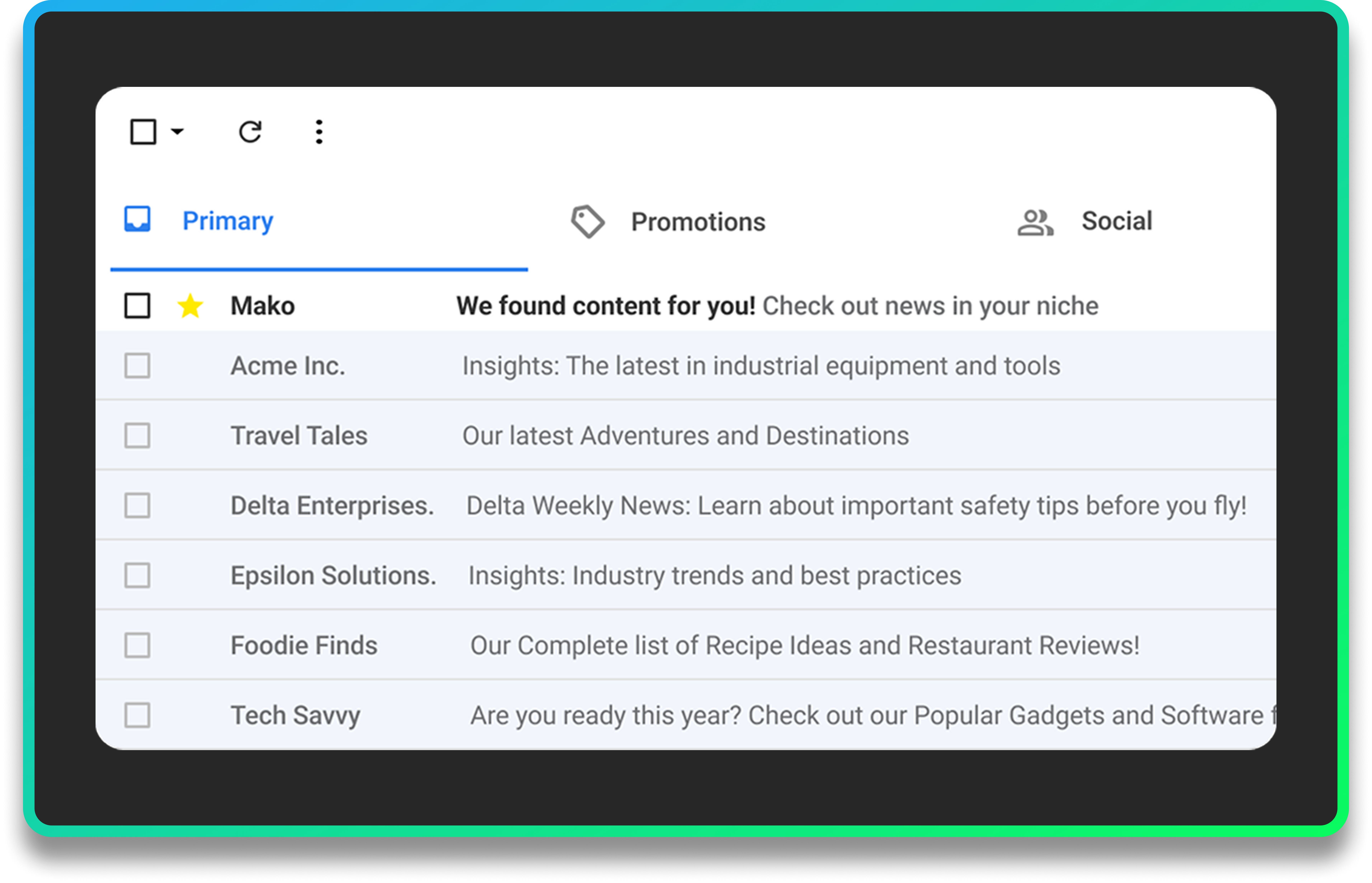 Smart alerts when something important lands