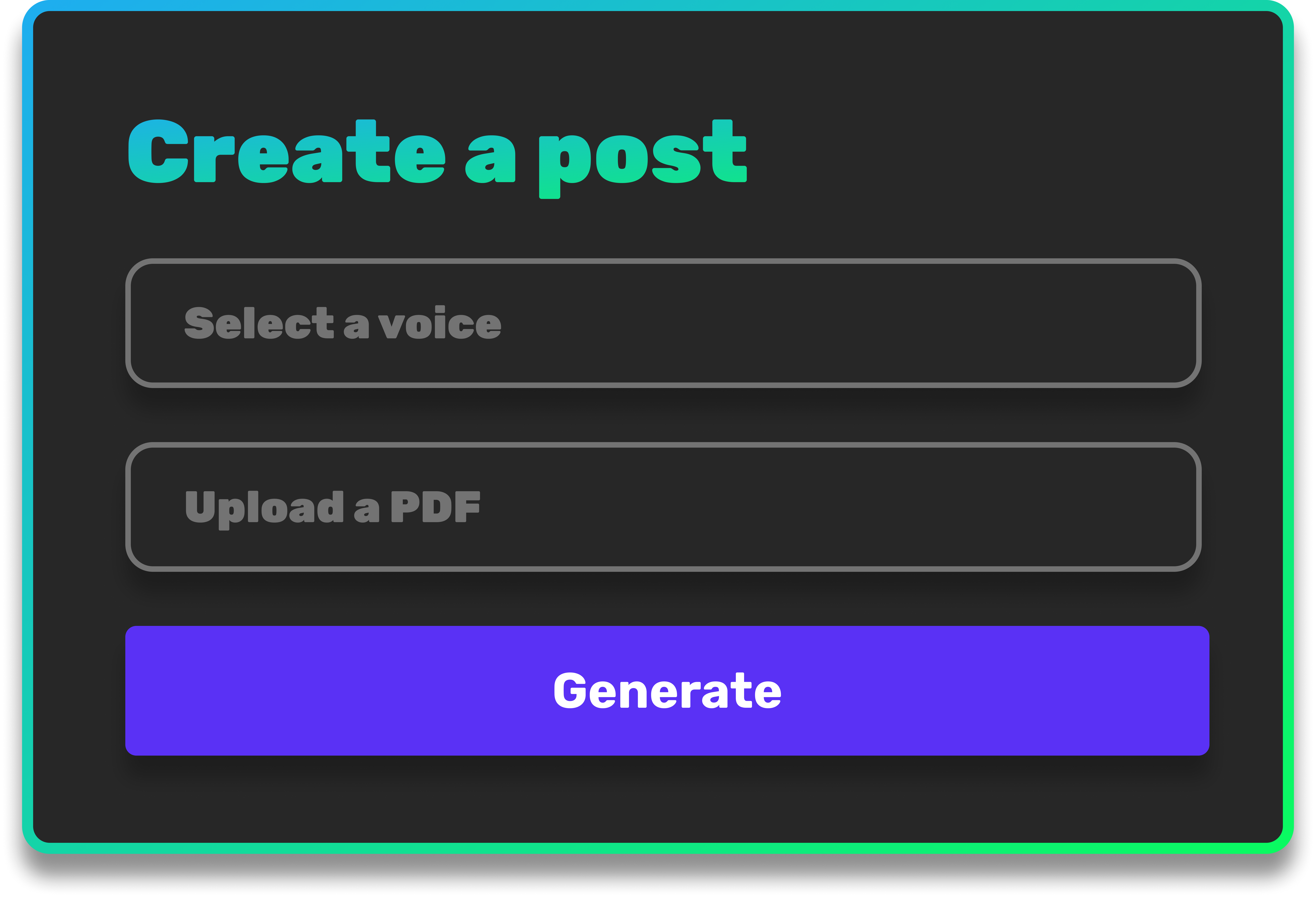 Bring your own PDFs, decks and URLs